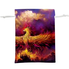 Phoenix Bird Lightweight Drawstring Pouch (xl) by uniart180623