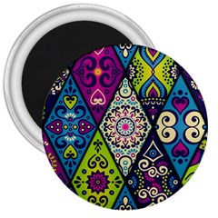 Ethnic Pattern Abstract 3  Magnets