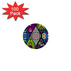 Ethnic Pattern Abstract 1  Mini Buttons (100 Pack)  by uniart180623