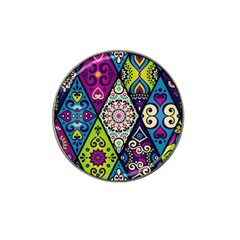 Ethnic Pattern Abstract Hat Clip Ball Marker (4 Pack) by uniart180623