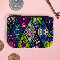 Ethnic Pattern Abstract Mini Coin Purse by uniart180623