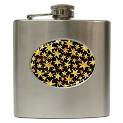 Shiny Glitter Stars Hip Flask (6 Oz) by uniart180623