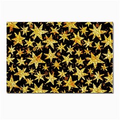 Shiny Glitter Stars Postcard 4 x 6  (pkg Of 10) by uniart180623