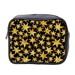 Shiny Glitter Stars Mini Toiletries Bag (two Sides) by uniart180623