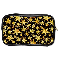 Shiny Glitter Stars Toiletries Bag (two Sides) by uniart180623