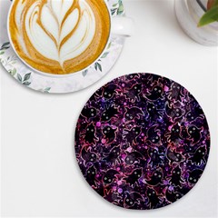 Fun Spooky Cute Ghosts Adoxali Halloween Uv Print Round Tile Coaster by uniart180623