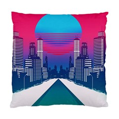 Retro Cityscape Artist Artwork Digital Art Standard Cushion Case (one Side) by uniart180623