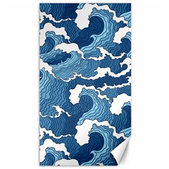 Waves Aesthetics Illustration Japanese Canvas 40  X 72  by uniart180623