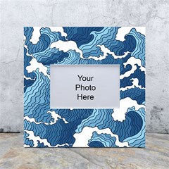 Waves Aesthetics Illustration Japanese White Box Photo Frame 4  X 6  by uniart180623