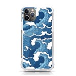 Waves Aesthetics Illustration Japanese iPhone 11 Pro 5.8 Inch TPU UV Print Case Front