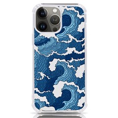 Waves Aesthetics Illustration Japanese Iphone 13 Pro Max Tpu Uv Print Case