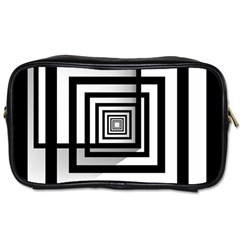 Squares Concept Design Raining Toiletries Bag (two Sides) by uniart180623