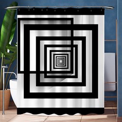 Squares Concept Design Raining Shower Curtain 60  X 72  (medium)  by uniart180623