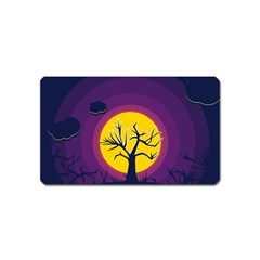 Empty Tree Leafless Stem Bare Branch Magnet (name Card) by uniart180623