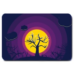 Empty Tree Leafless Stem Bare Branch Large Doormat by uniart180623