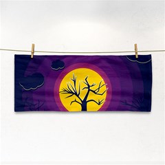 Empty Tree Leafless Stem Bare Branch Hand Towel by uniart180623