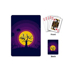 Empty Tree Leafless Stem Bare Branch Playing Cards Single Design (mini) by uniart180623