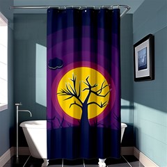 Empty Tree Leafless Stem Bare Branch Shower Curtain 36  X 72  (stall)  by uniart180623