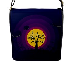 Empty Tree Leafless Stem Bare Branch Flap Closure Messenger Bag (l) by uniart180623