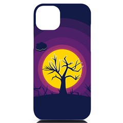 Empty Tree Leafless Stem Bare Branch Iphone 14 Plus Black Uv Print Case by uniart180623