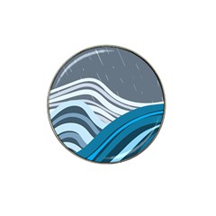 Waves Ink Abstract Texture Art Hat Clip Ball Marker by uniart180623