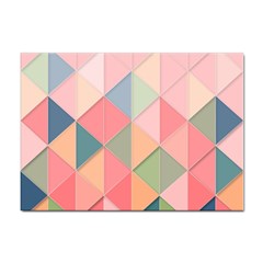 Background Geometric Triangle Sticker A4 (10 Pack) by uniart180623