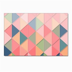 Background Geometric Triangle Postcards 5  X 7  (pkg Of 10)