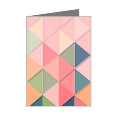 Background Geometric Triangle Mini Greeting Card by uniart180623