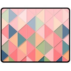 Background Geometric Triangle Fleece Blanket (medium) by uniart180623