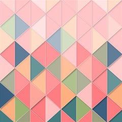 Background Geometric Triangle Play Mat (square) by uniart180623