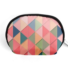 Background Geometric Triangle Accessory Pouch (medium) by uniart180623