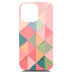 Background Geometric Triangle Iphone 14 Pro Max Black Uv Print Case by uniart180623