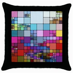 To Dye Abstract Visualization Throw Pillow Case (black) by uniart180623