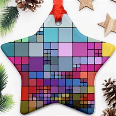 To Dye Abstract Visualization Star Ornament (two Sides) by uniart180623