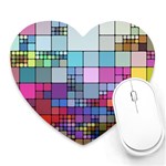 To Dye Abstract Visualization Heart Mousepad Front