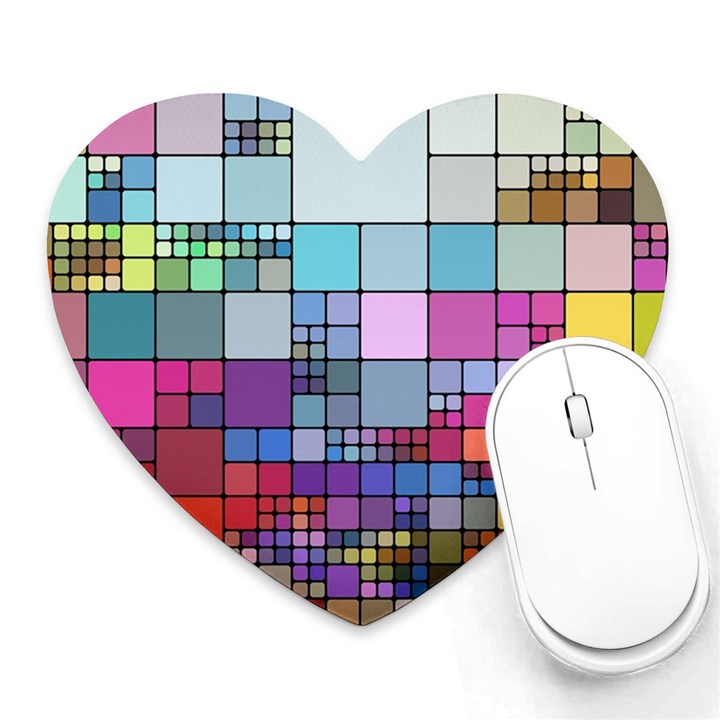 To Dye Abstract Visualization Heart Mousepad