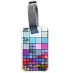 To Dye Abstract Visualization Luggage Tag (two sides) Back