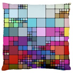 To Dye Abstract Visualization Large Cushion Case (one Side) by uniart180623