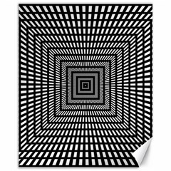 Focus Squares Optical Illusion Canvas 11  X 14  by uniart180623