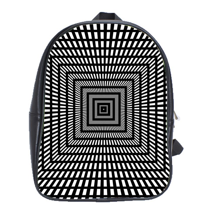 Focus Squares Optical Illusion School Bag (XL)