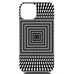 Focus Squares Optical Illusion Iphone 14 Black Uv Print Case by uniart180623