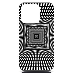 Focus Squares Optical Illusion Iphone 14 Pro Black Uv Print Case by uniart180623