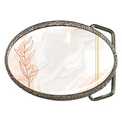 Leaves Marble Frame Background Belt Buckles by uniart180623