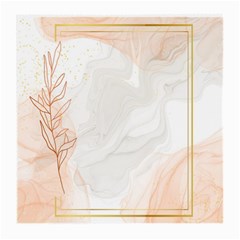 Leaves Marble Frame Background Medium Glasses Cloth by uniart180623