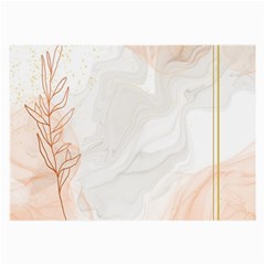 Leaves Marble Frame Background Large Glasses Cloth by uniart180623