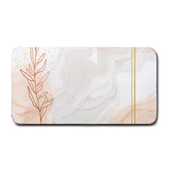 Leaves Marble Frame Background Medium Bar Mat by uniart180623