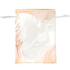 Leaves Marble Frame Background Lightweight Drawstring Pouch (xl)