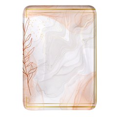 Leaves Marble Frame Background Rectangular Glass Fridge Magnet (4 Pack) by uniart180623