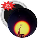 High Speed Waterdrop Drops Water 3  Magnets (100 pack) Front