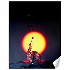 High Speed Waterdrop Drops Water Canvas 18  X 24  by uniart180623